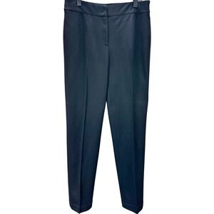 Akris Punto Womens Size US 4 Ponte Pant Black Slim Cropped Pintuck Minimalist